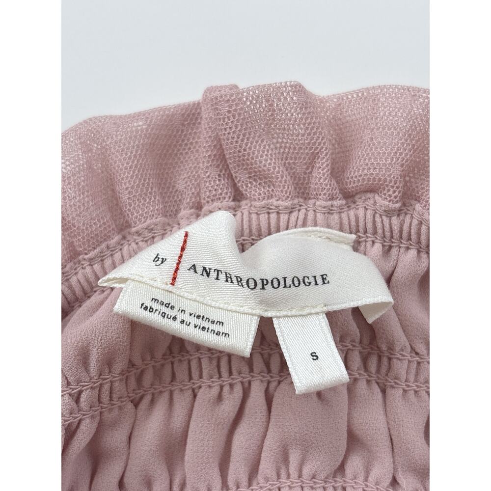 Anthropologie Smocked Cami Tank Top in Pink Size Small - Picture 6 of 10